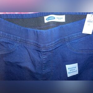 Old Navy Super Skinny‎ Blue Slimming Effect Waistband Pullon Jeans Women's 10 T